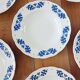 6 assiettes creuses Boch feuilles de chêne