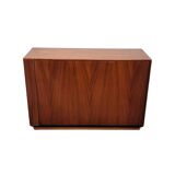 Vintage Scandinavian TV unit in teak, either on legs or suspended - Denmark - 1960s