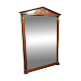 Large Empire mirror, return from Egypt, in mahogany, circa 1880 / h186cm