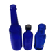 Lot of 3 blue glass pharmacy bottles