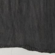 Tapis Kilim doux anthracite gris grande surface pour chambre, 147x205 cm