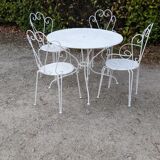 Garden furniture in wrought iron early 20th century