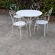 Salon de jardin en fer forgé début 20e siècle