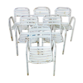 Metal chairs for outside 50s 60s