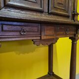 Antique French Oak Table Cabinet, Partly 18th Century