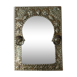 Eastern mirror brass pushed back ethnic style, 23x31cm