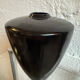 Modernist black ceramic vase from the 1950s.