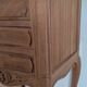 Louis XV style wooden bedside chest of drawers