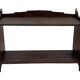 Art Deco wooden wall shelve rack bookshelf in dark wood minimalist