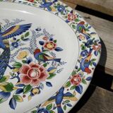 Vintage Peacock dish or large plate 47 cm