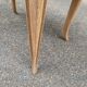 Small dining table, extendable Louis XV kitchen table, stripped oak.