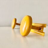 Yellow retro coat rack