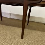 Scandinavian style teak table with extensions