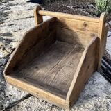 Old wooden basket market gardener florist Savoie chalet