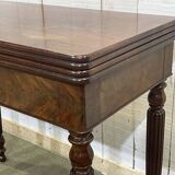 Louis Philippe 19th-century gaming table in mahogany.