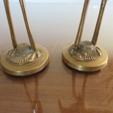 Pair of herons in brass 70s