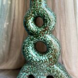 Handmade vase in light green terracotta