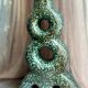 Handmade vase in light green terracotta