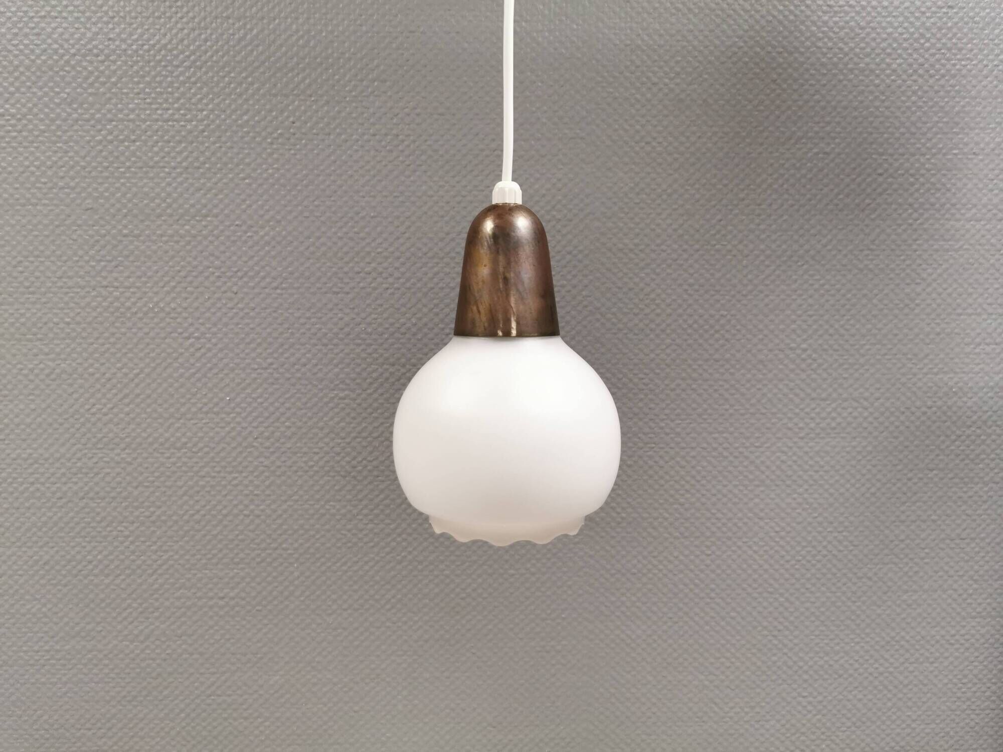 Small pendant lamp from the 1930s, manufactured by Nordisk Solar Denmark.