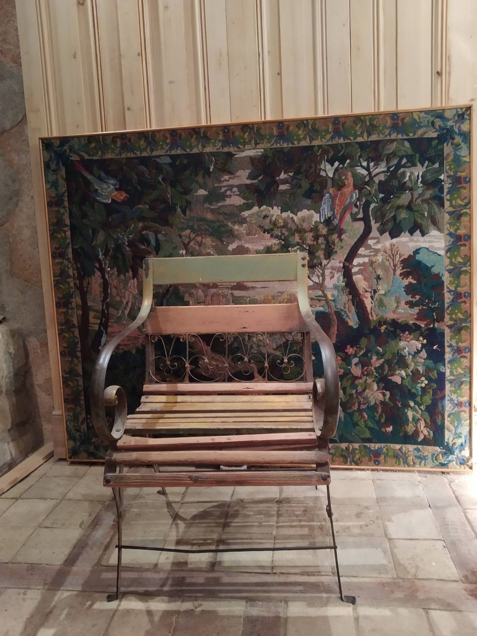 Garden armchair of the 19th century