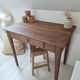Old farmhouse side table in country style