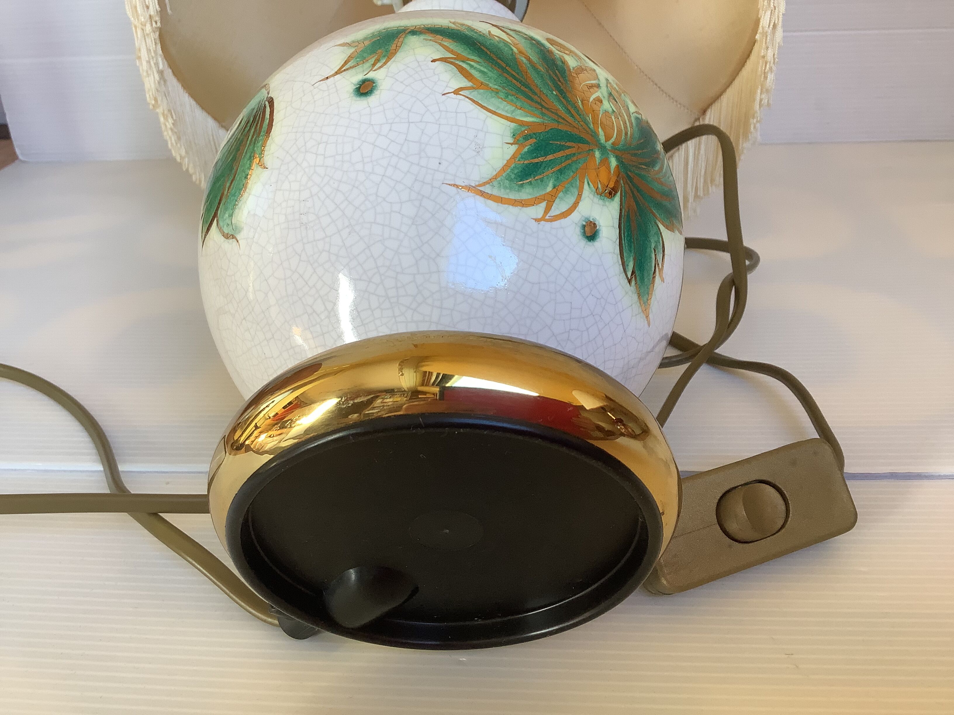 Drimmer France cracked ceramic lamp