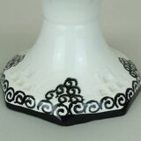 octagonal art deco BOWL footed bowl schramberg majolika 1920s hand-painted decor