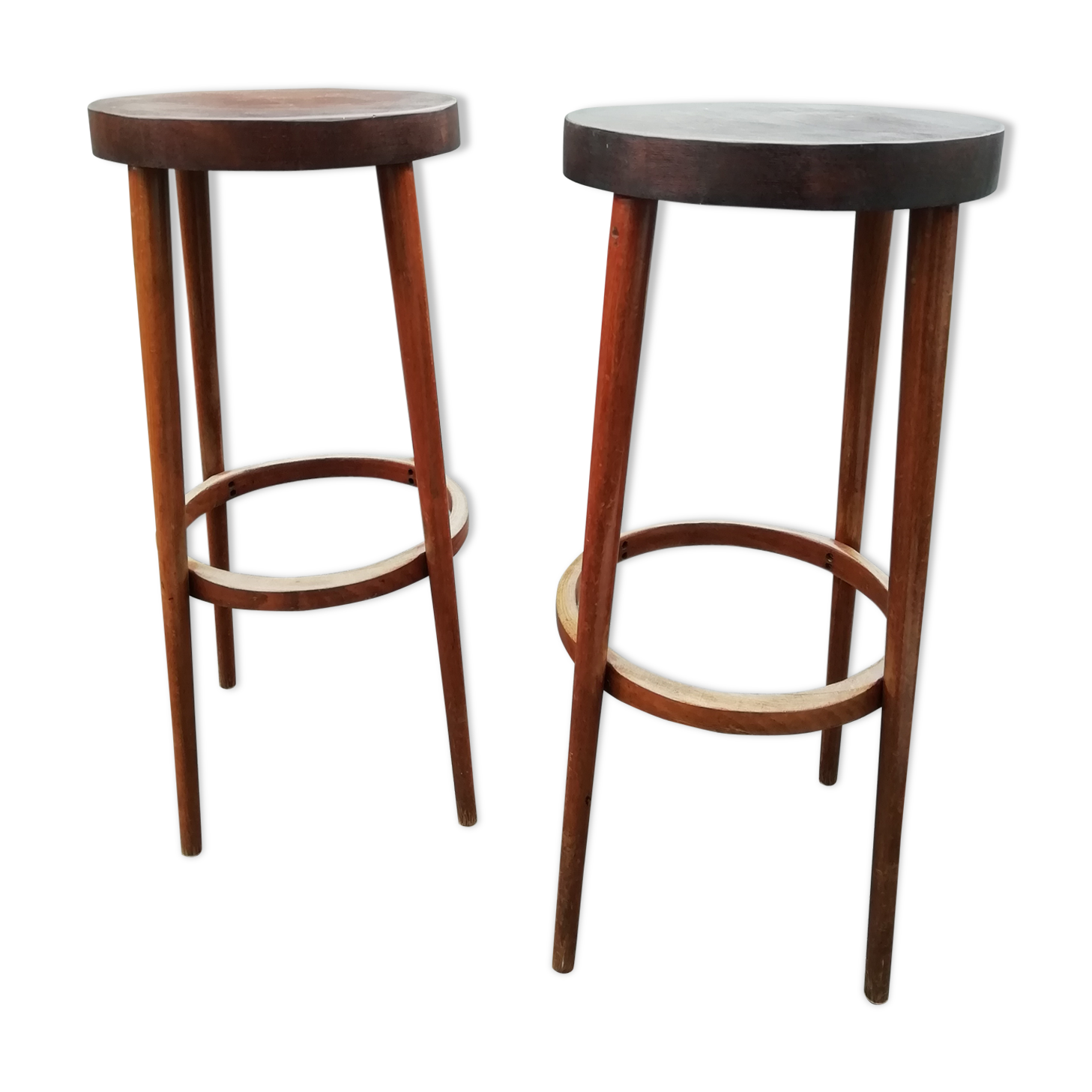 Pair of bar stools "Baumann"