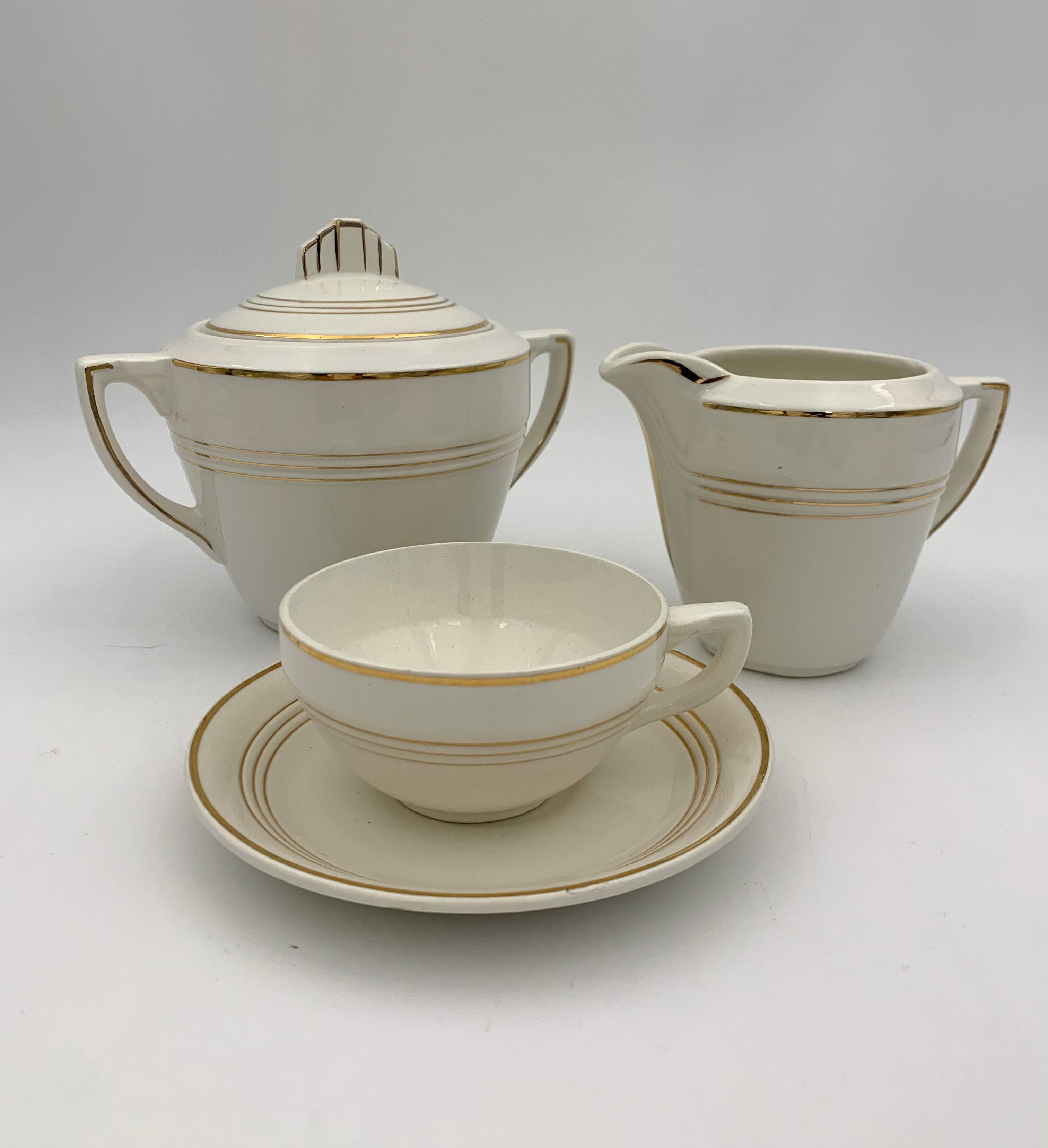 Vintage coffee service, Ceranord, St Amand, France - 1950s