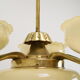 Art deco rare Brass Chandelier,1930's.