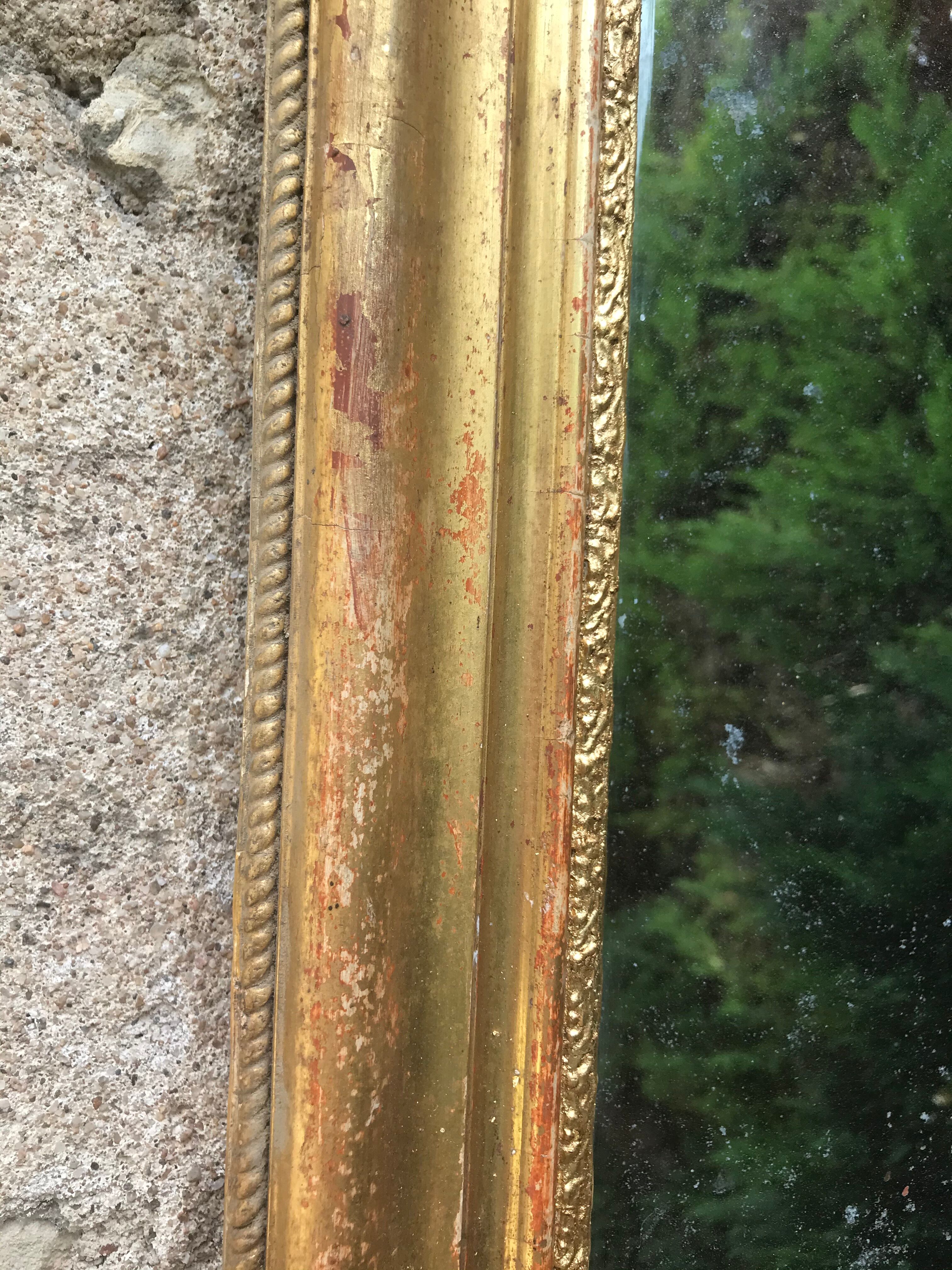 Mirror Louis-Philippe gilded 60x48 cm