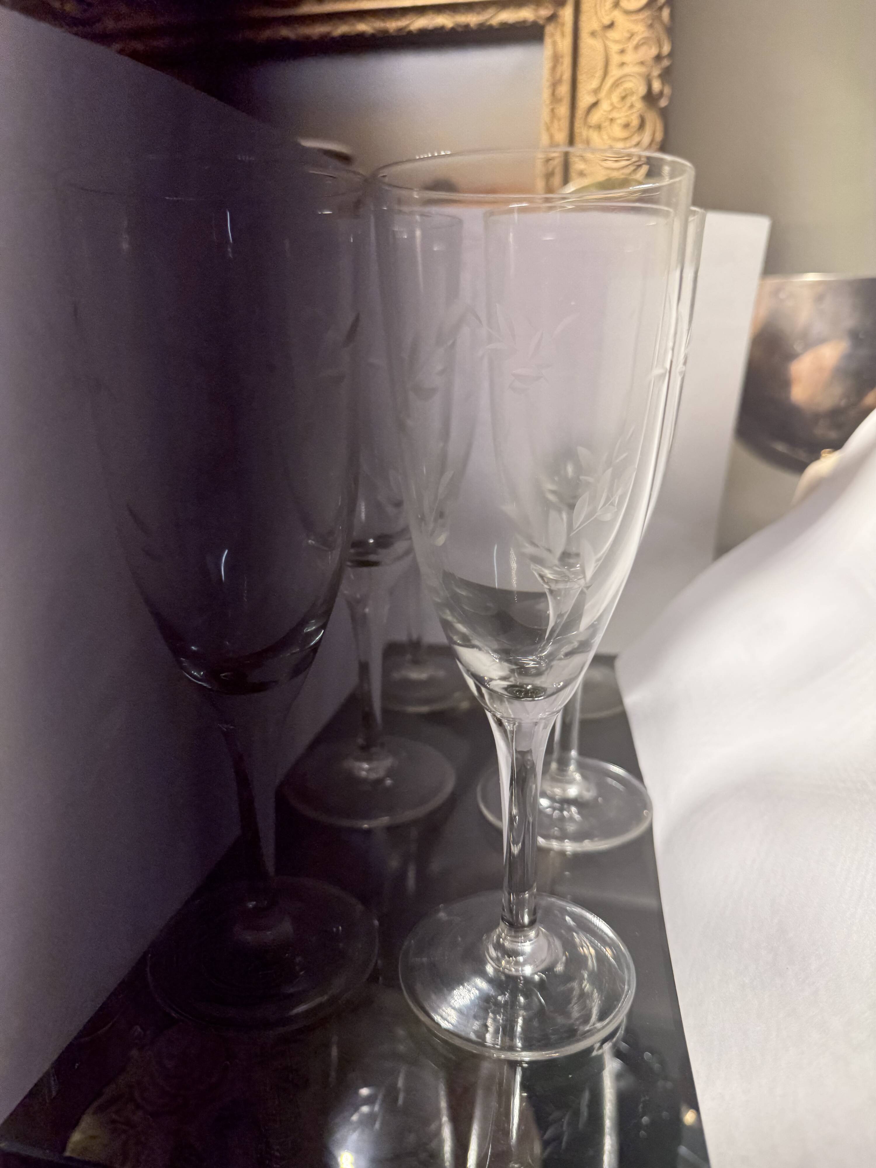 12 crystal cups