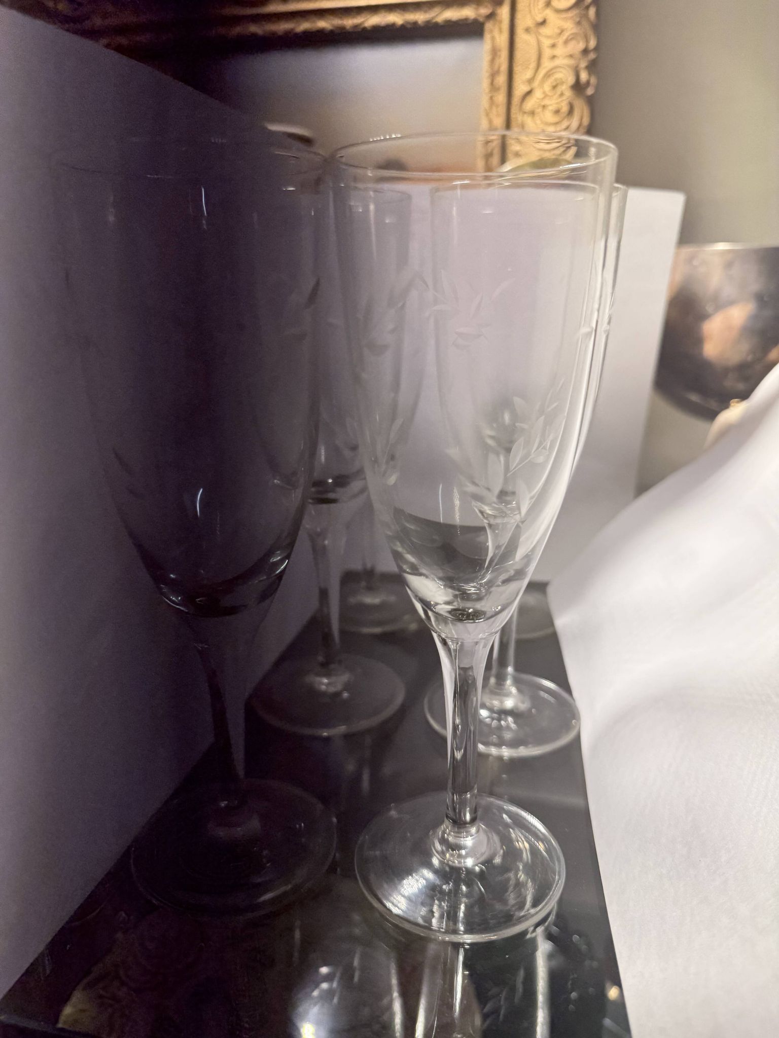 12 crystal cups