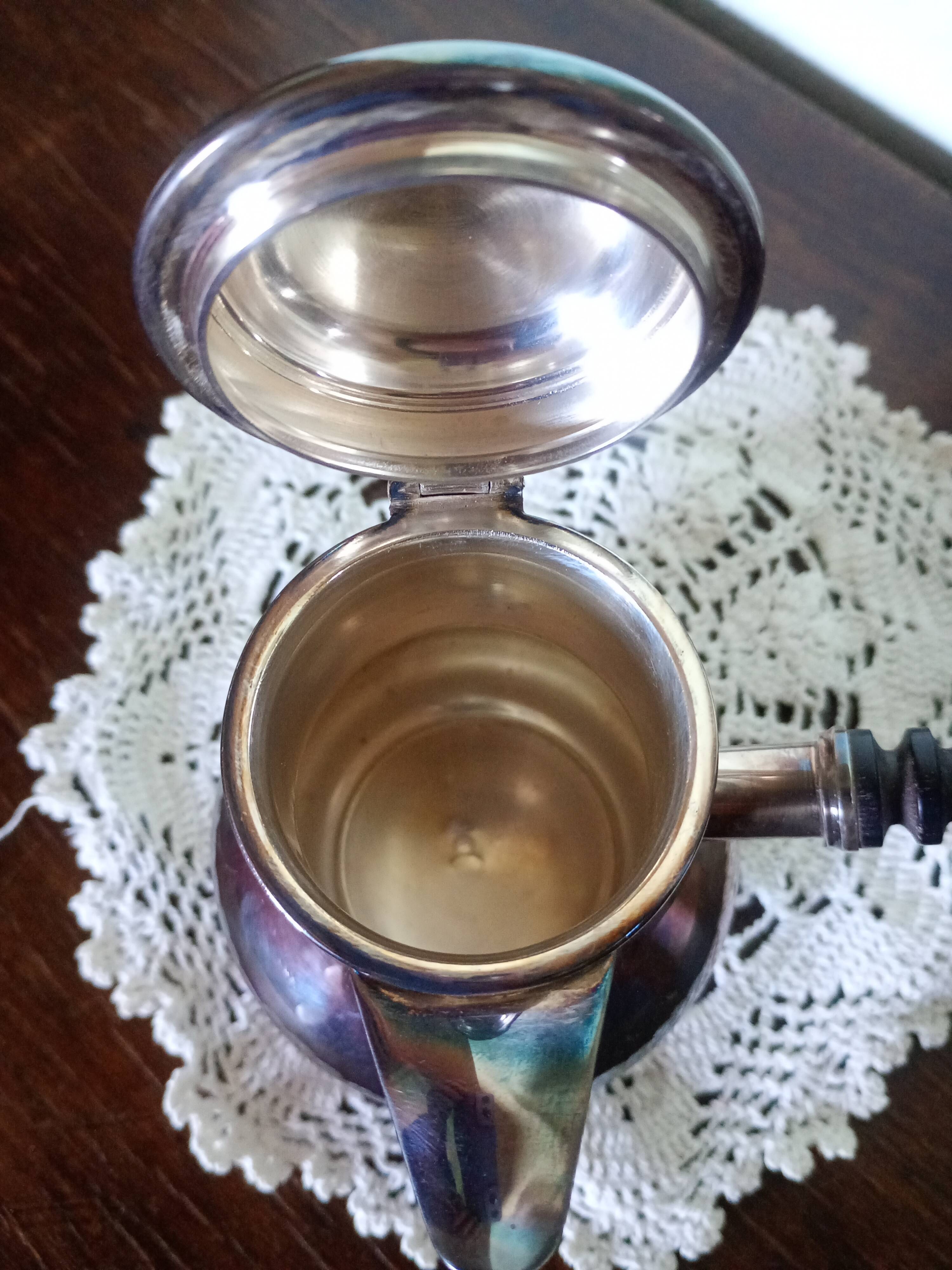 Christofle Gallia collection - Chocolate maker - blackened wooden handle