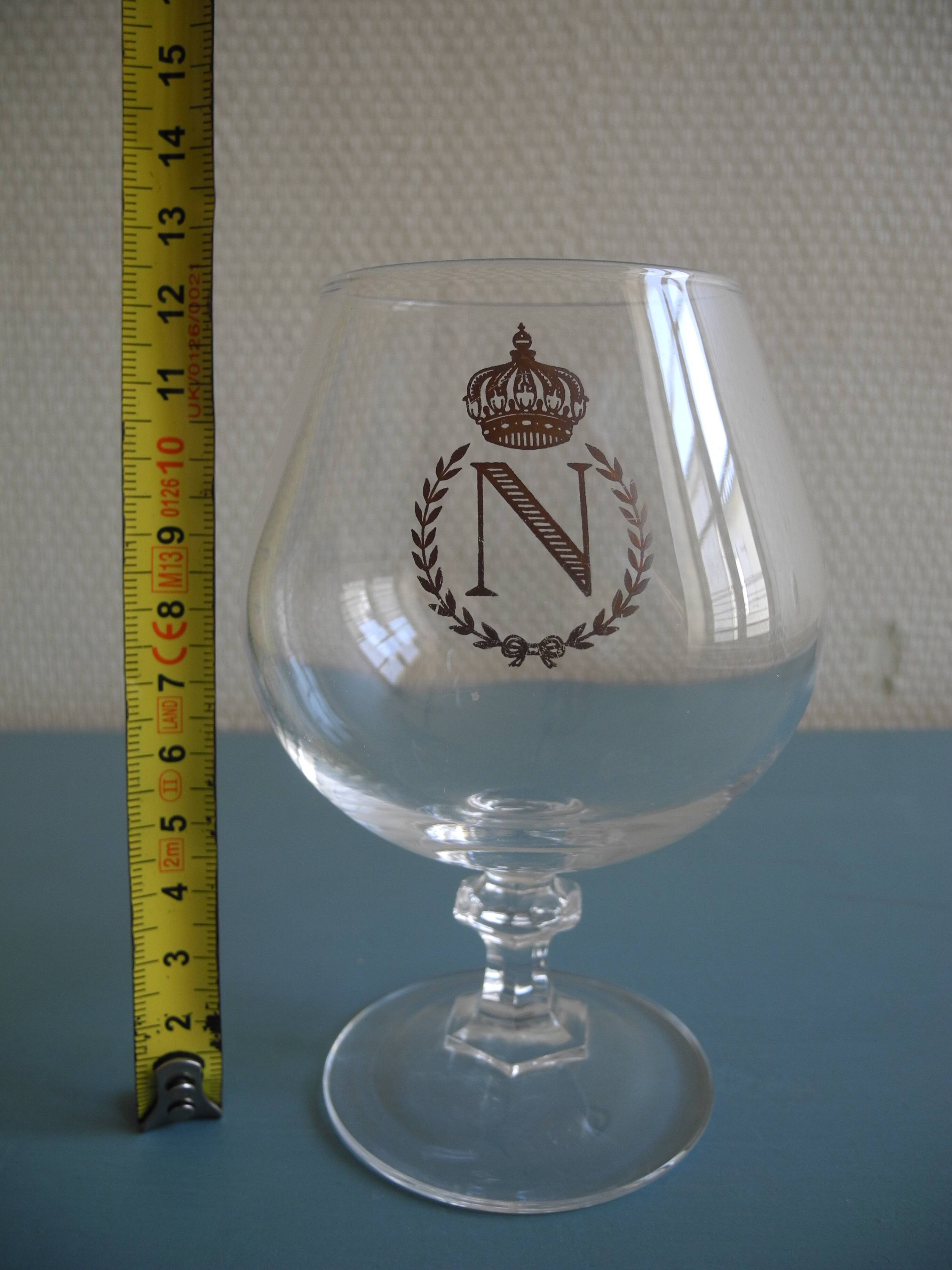 set of 6 cognac liqueur crystal glasses Napoleon old crystal glasses