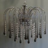 Lustre cascade en verre de Murano italien 1960