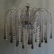 Italian Murano glass waterfall chandelier 1960