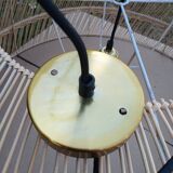 Bulky wicker pendant light