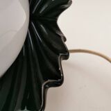 shell lamp, ceramic from the 80s