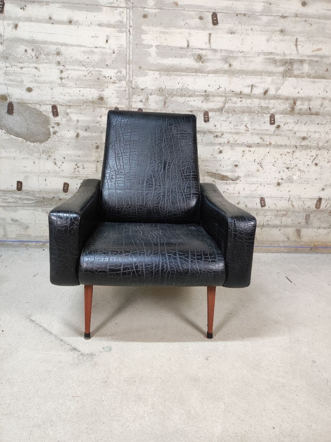 Vintage skai armchair