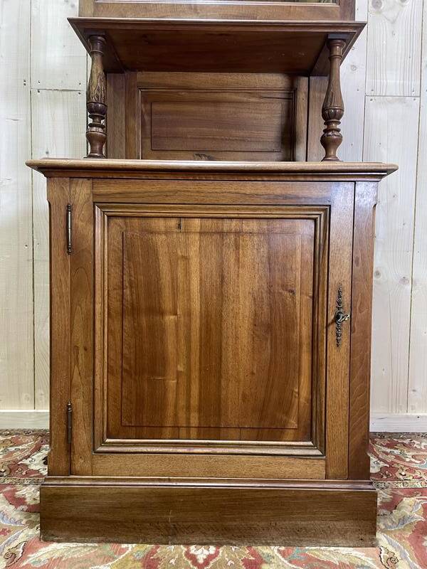 Buffet / Vitrine en noyer Napoléon III