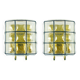 Pair of Mid-Century Glass Wall Lights/Sconces from Limburg, Germany, 1960s