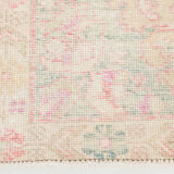 4x7 Pale Red & Cream Vintage Rug, 132x215Cm