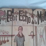 Set of 3 wooden panels le petit echo de la mode old revue