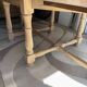 Solid oak farmhouse table with extensions.
