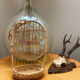 Vintage rattan birdcage