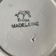 Set of 8 small plates in Badondiller earthenware, Madeleine model