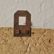 Vintage coat rack in red Formica - triple hook