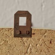 Vintage coat rack in red Formica - triple hook