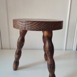 Wood tripod stool